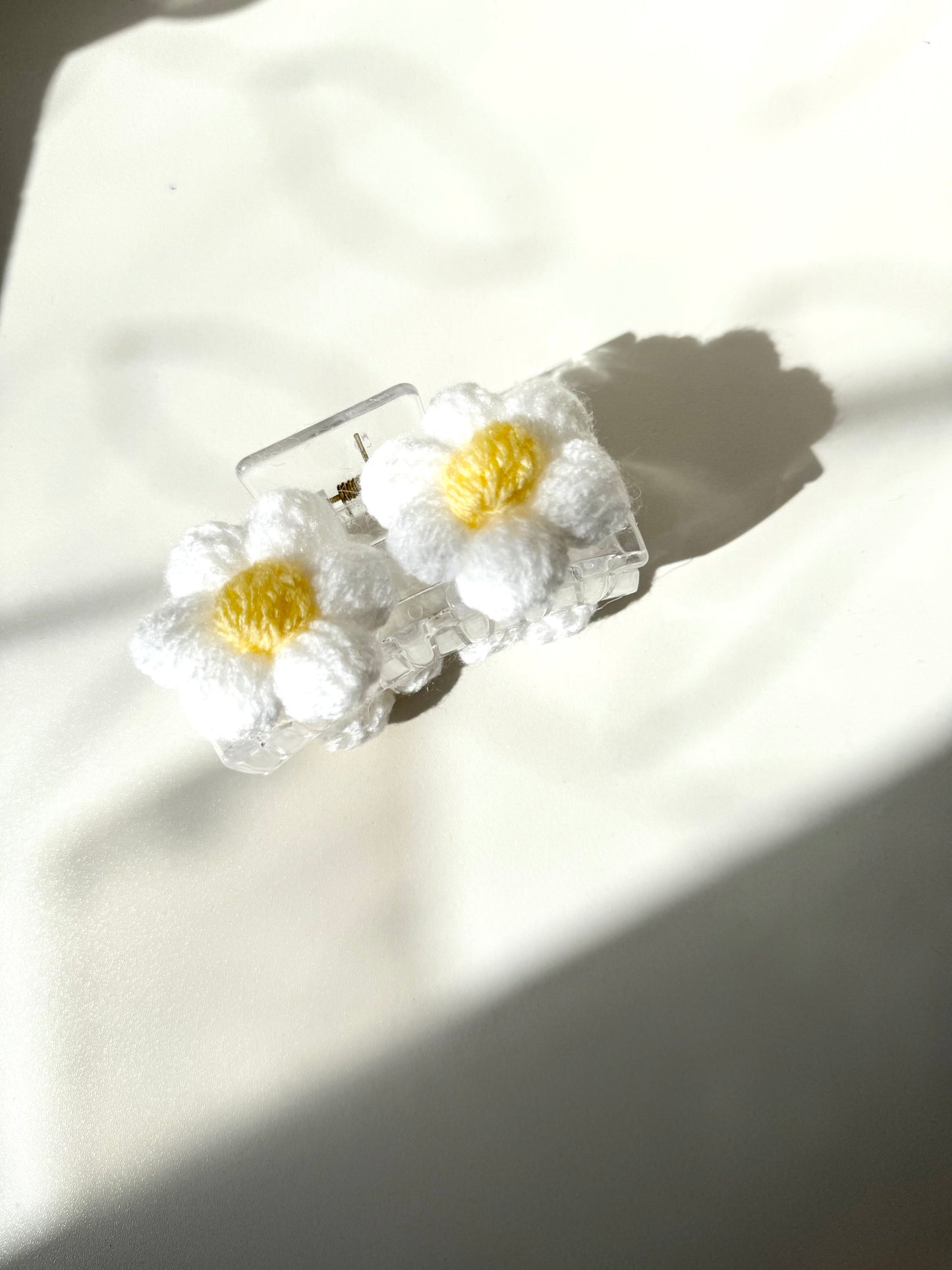 Daisy Crochet Claw Clip