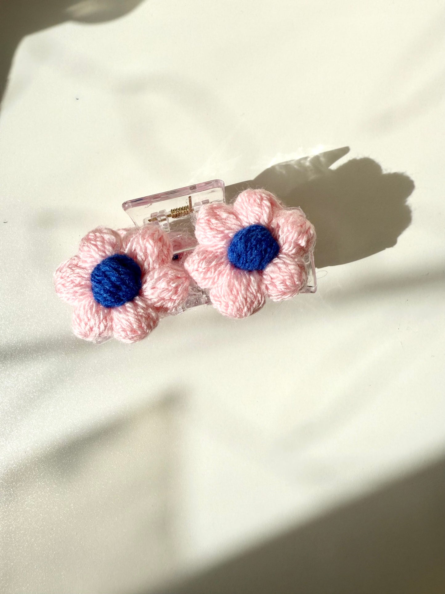 Romantic Pink Fairy Crochet Claw Clip