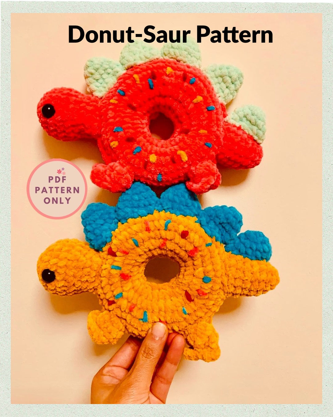 Donut-Saur (Dinosaur) Pattern