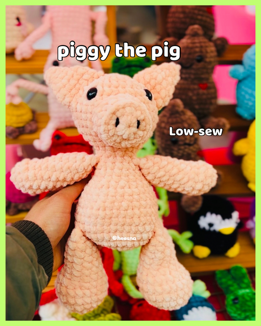 Piggy the pig crochet pattern