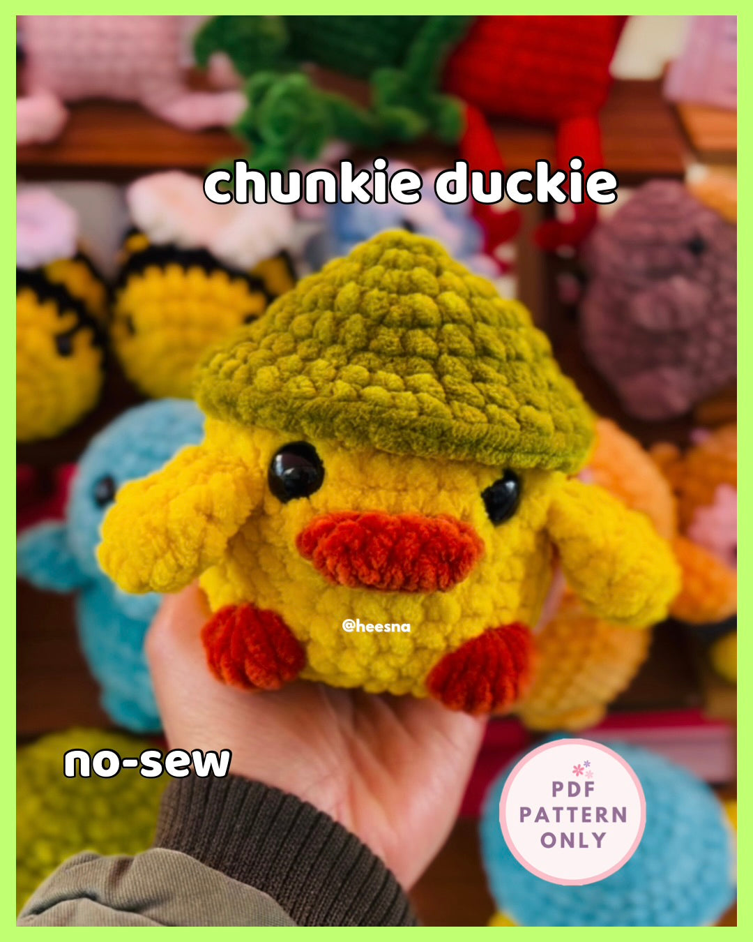Chunkie duckie crochet pattern (PDF)
