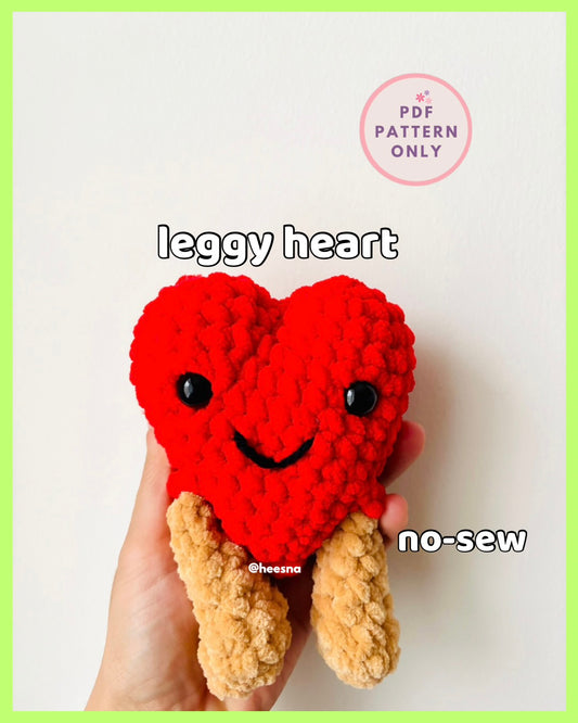 Jelly Leggy Crochet Heart