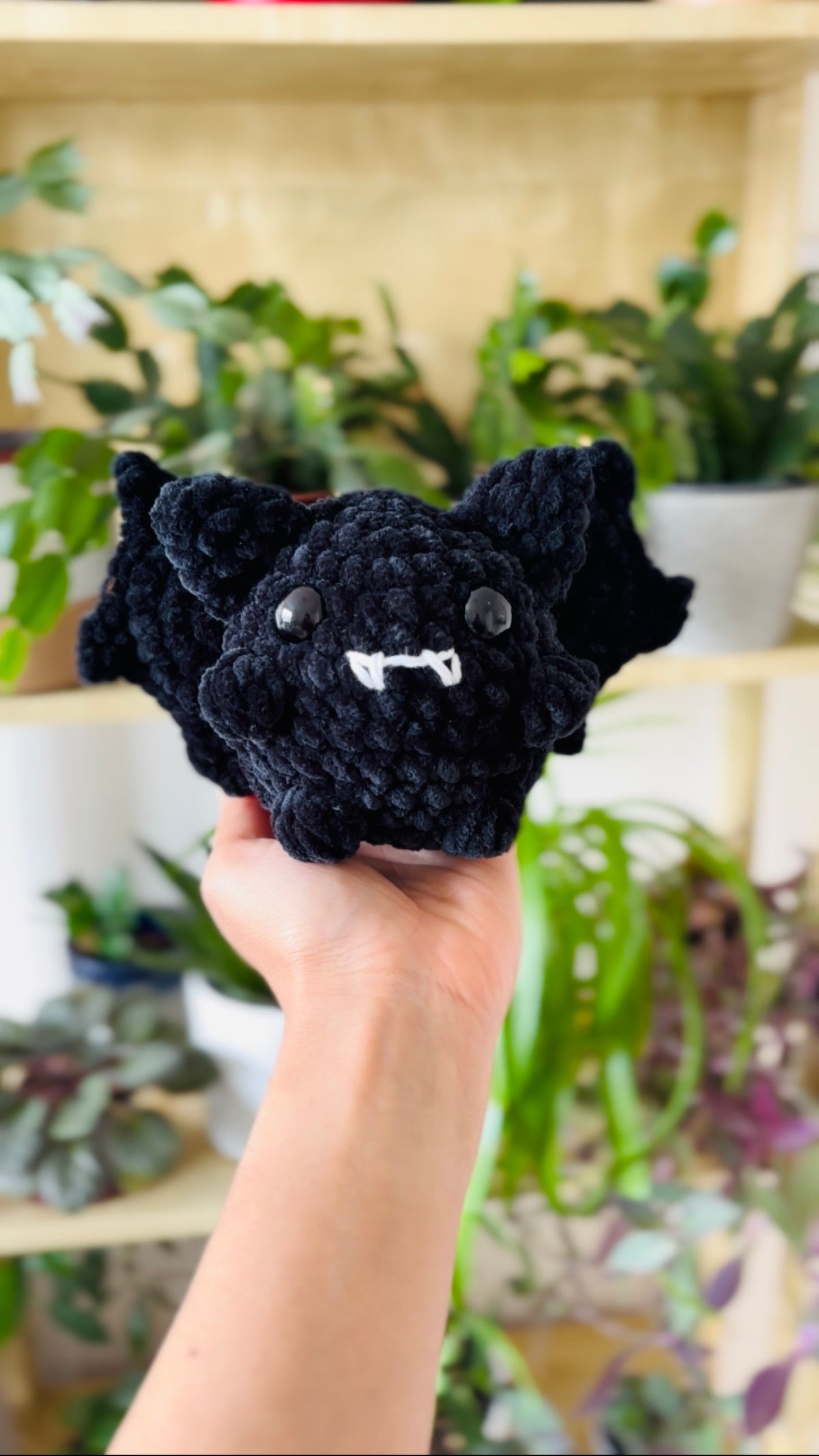 Crochet not so spooky bat (Black)