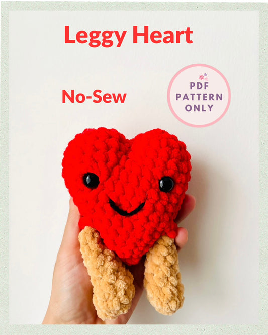 Jelly Leggy Crochet Heart