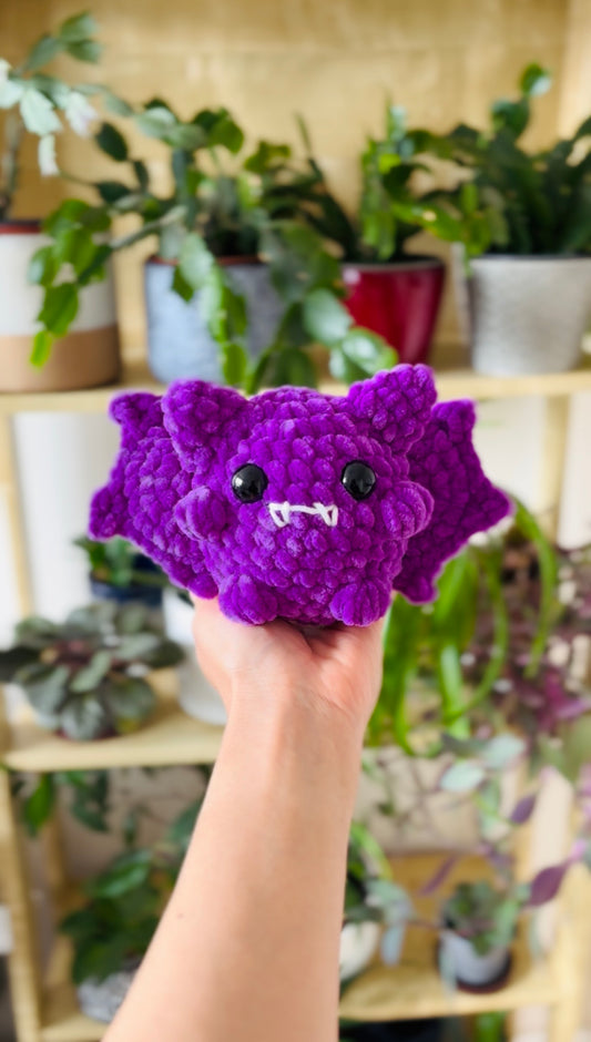 Crochet not so spooky Bat (Purple)