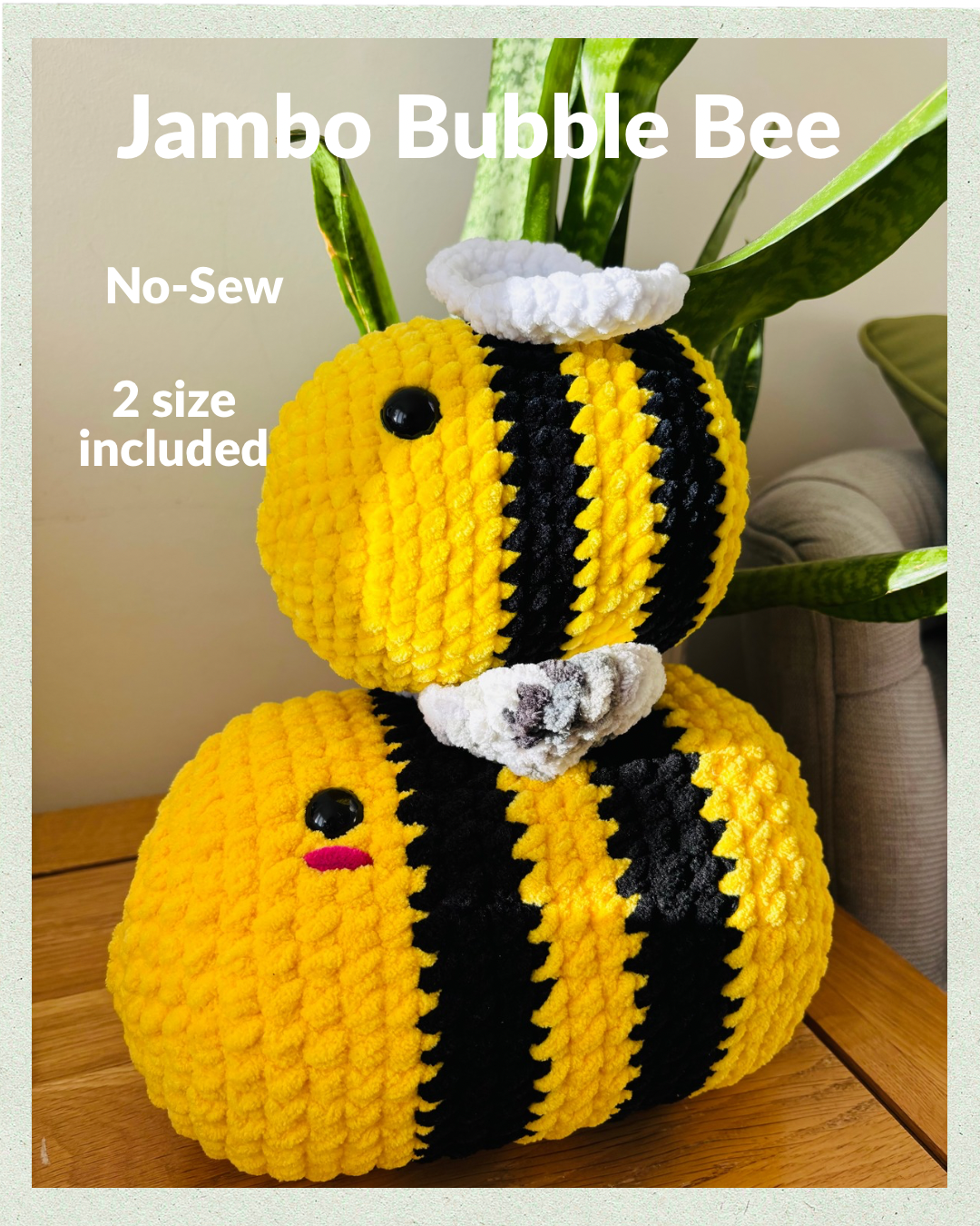 Jambo Bubble Bee Crochet Pattern