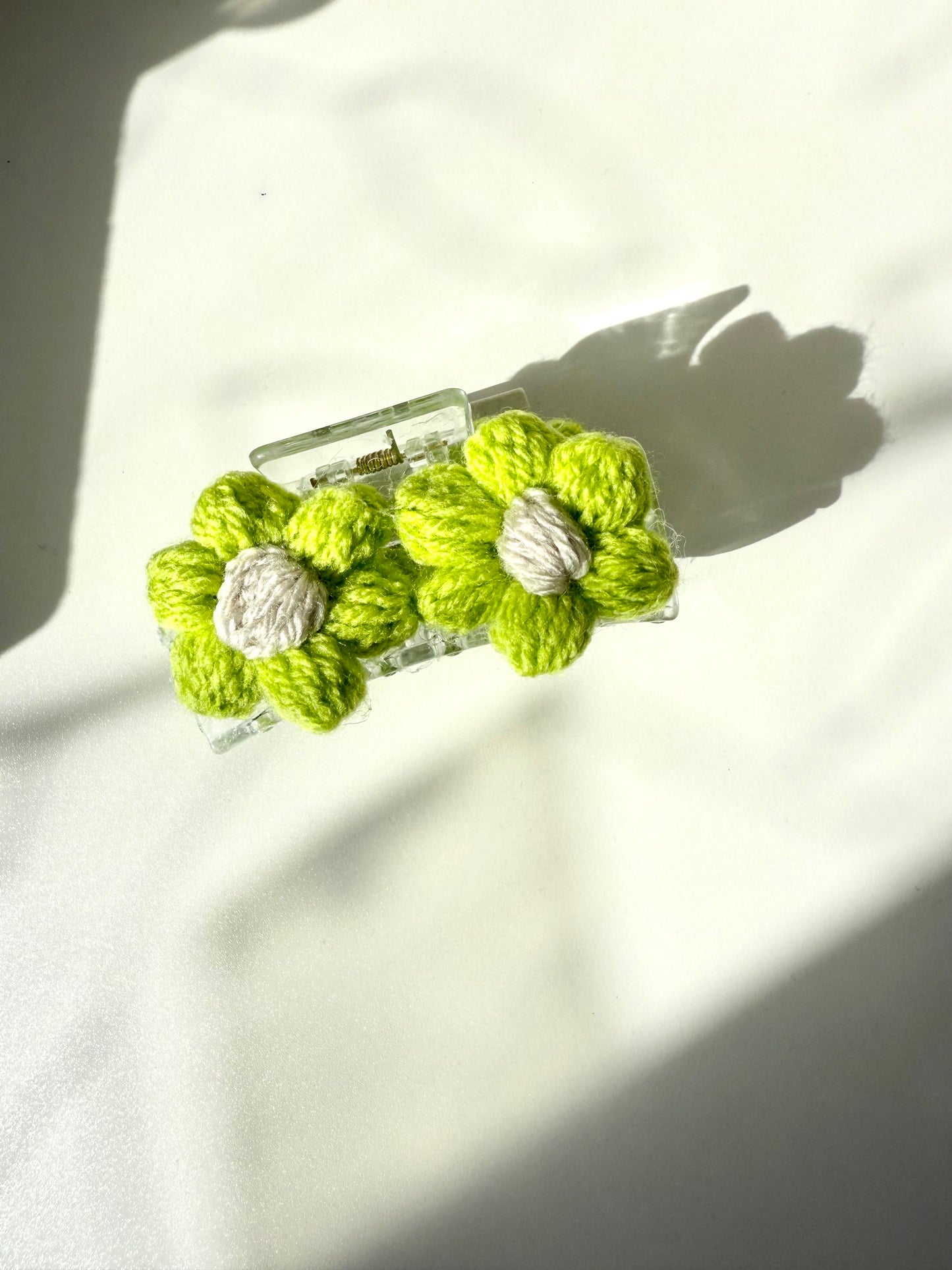 Matcha Crochet Claw Clip