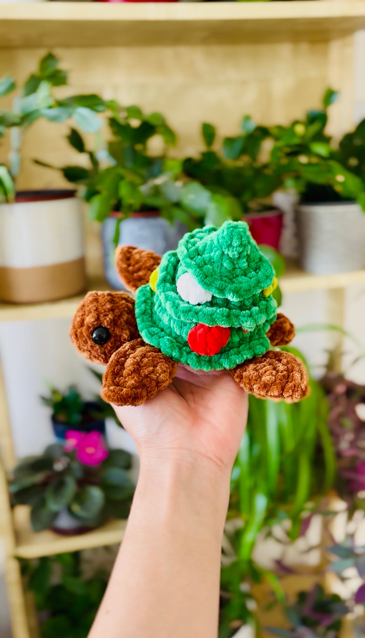 Christmas tree turtle crochet pattern